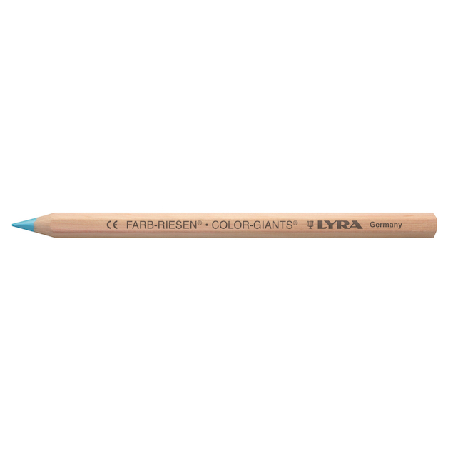 六角原木色鉛筆-孔雀藍