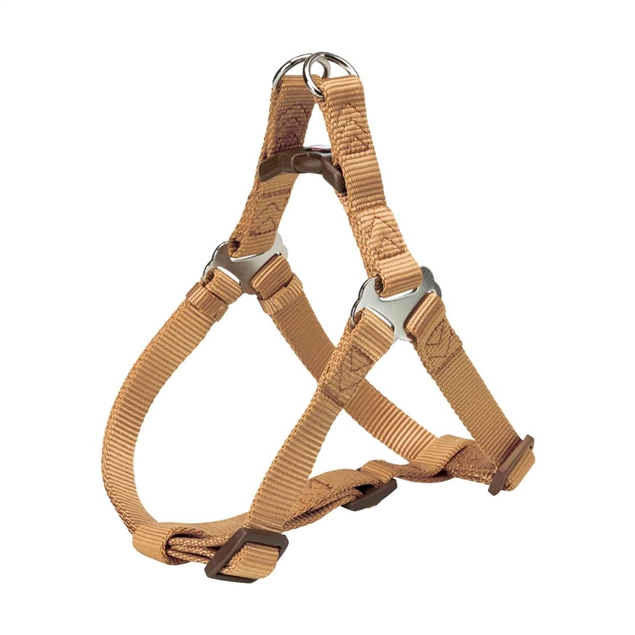快套式尼龍胸背帶-焦糖 XS-S: 30-40 cm/10 mm