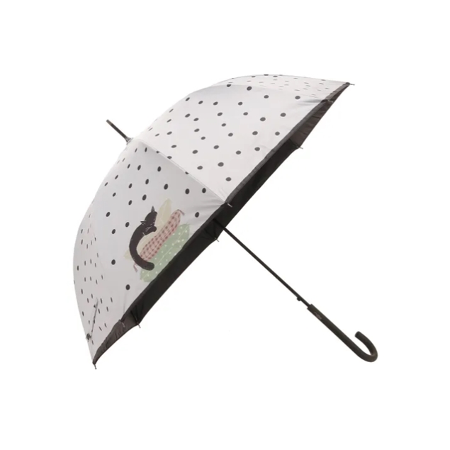 日系貓咪晴雨兼用雨傘-灰
