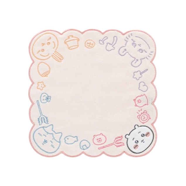 吉伊卡哇摺雲朵邊刺繡手帕