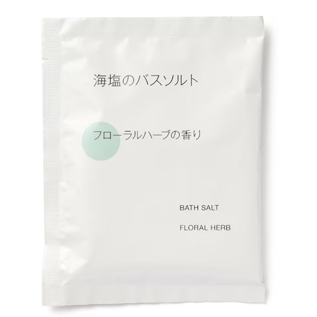 MUJI 無印良品海鹽浴鹽隨身包【花香】