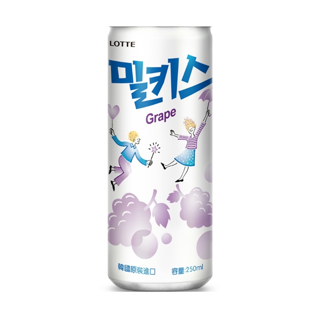 韓國樂天葡萄優格風味碳酸飲