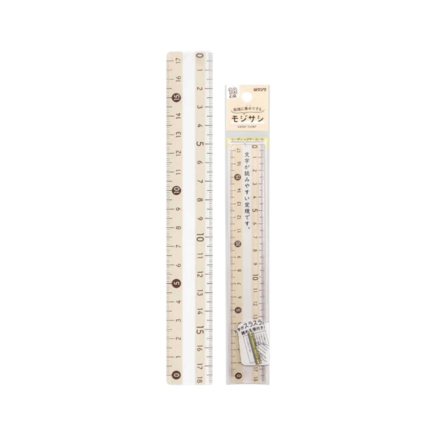KATSUWA 專心閱讀尺/直尺18cm-米