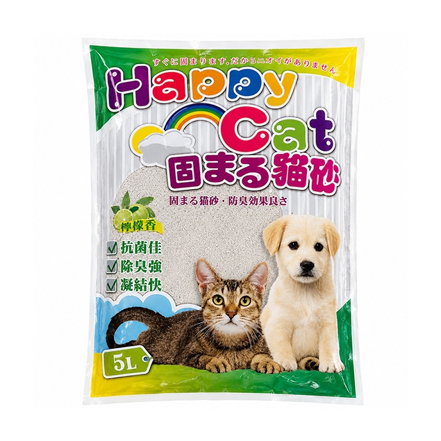 HAPPY CAT抗 菌除臭貓砂【粗球砂】