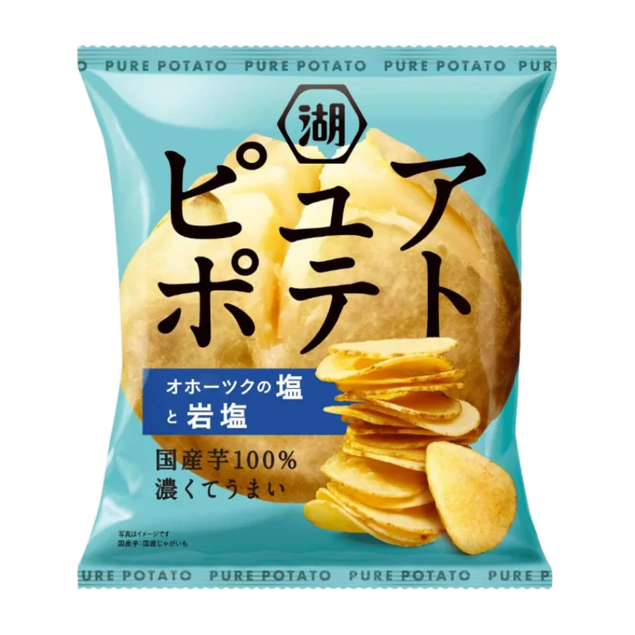 湖池屋 鄂霍次克海鹽與岩鹽洋芋片