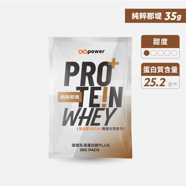 濃縮乳清蛋白PLUS隨身包【純粹那堤】