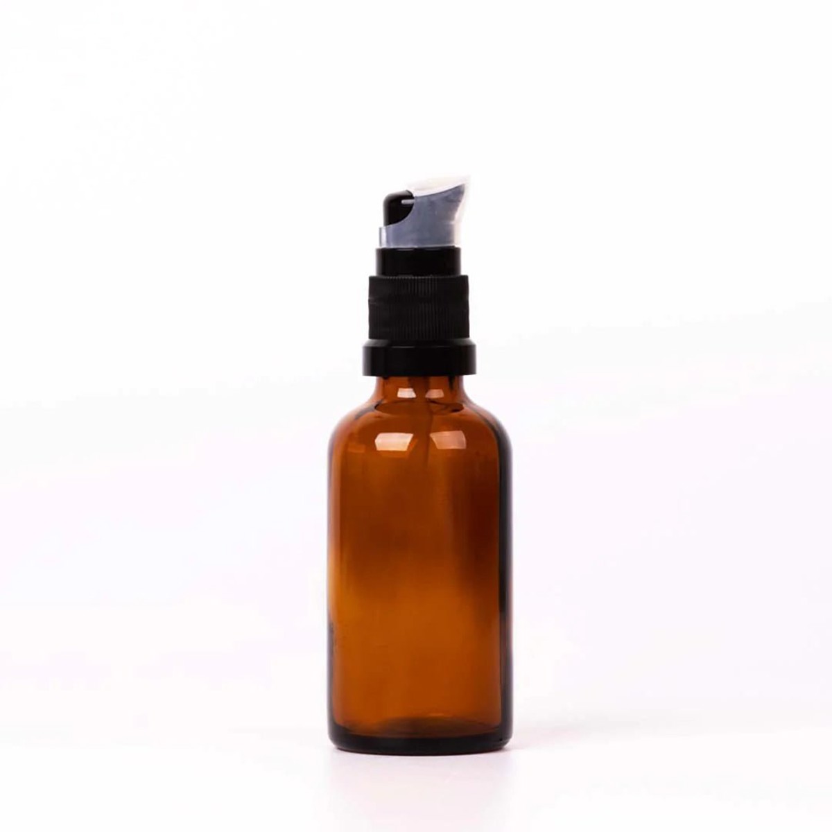 棕色玻璃瓶附黑色按壓頭 50 ml